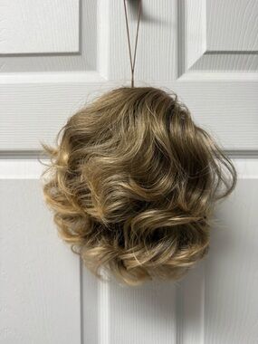Light Brown with Blonde highlights Ponytail Clip-In Hairpiece